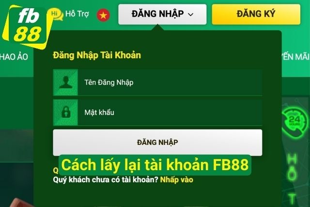 Hướng dẫn chi tiết các bước để lấy lại tài khoản FB88